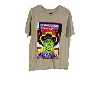 Men's Crocodile Jackson Vintage Tan Having Fun T-Shirt Size Large